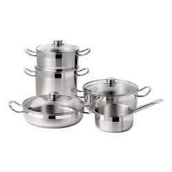 Batería de cocina de 5 piezas Profesional Bra Acero