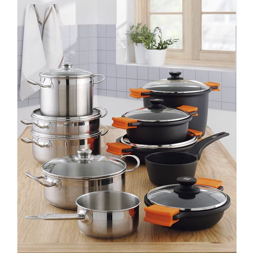 Batería de cocina de 5 piezas Profesional Bra Acero