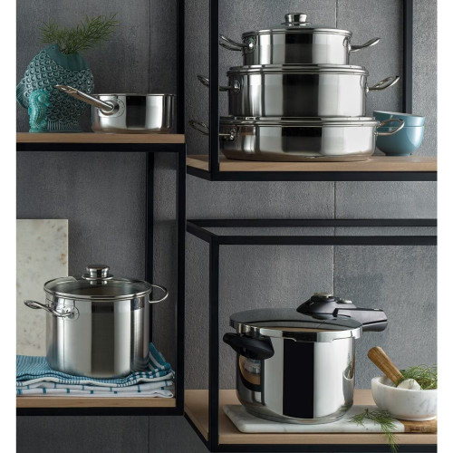 Batería de cocina de 5 piezas Profesional Bra Acero