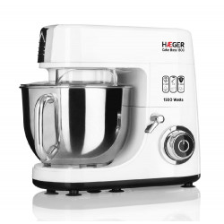 Batidora amasadora profesional Haeger Cake Boss 1500W 6 Litros Blanco