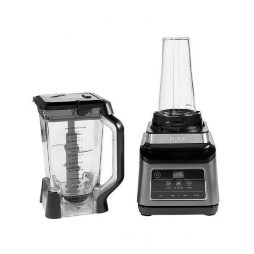 Batidora de vaso Ninja BN750EU 2 en 1 con Auto IQ Negro / Plateado