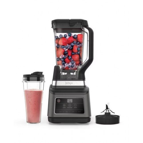 Batidora de vaso Ninja BN750EU 2 en 1 con Auto IQ Negro / Plateado