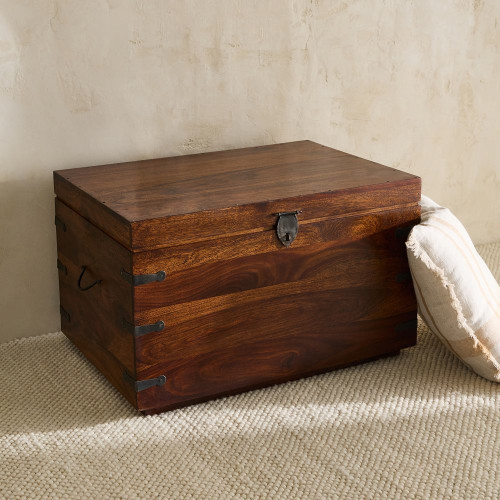 Baúl de madera de palisandro Bombay EuroVolter Nogal oscuro