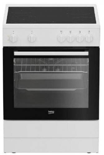 Beko FBS67000WD - Cocina Eléctrica con Placa Vitrocerámica 4 Zonas de Cocción 71 Litros Blanco