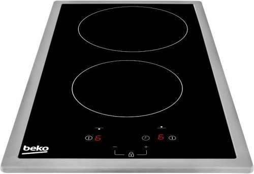 Beko HDMC32400TX hobs Acero inoxidable Integrado 30 cm Cerámico 2 zona