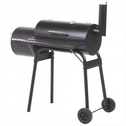 Beliani Barbacoa de carbón de metal/polipropileno Negro Katla