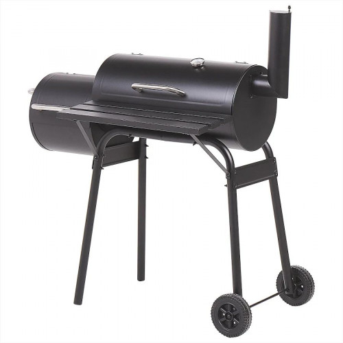 Beliani Barbacoa de carbón de metal/polipropileno Negro Katla