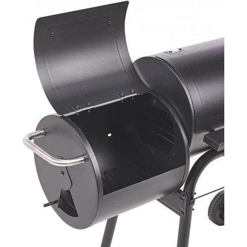 Beliani Barbacoa de carbón de metal/polipropileno Negro Katla