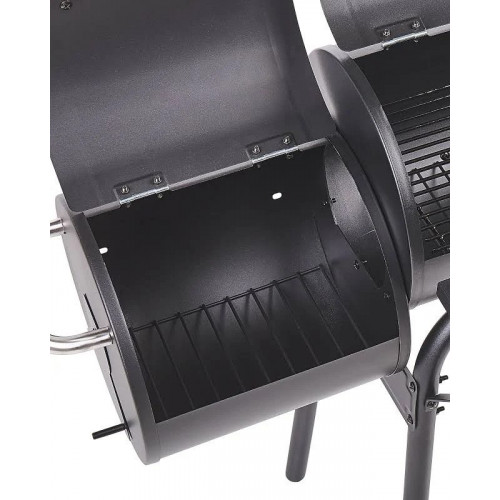 Beliani Barbacoa de carbón de metal/polipropileno Negro Katla