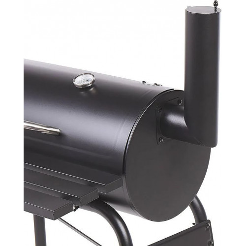 Beliani Barbacoa de carbón de metal/polipropileno Negro Katla