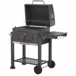 Beliani Barbacoa de carbón gris Pavlof