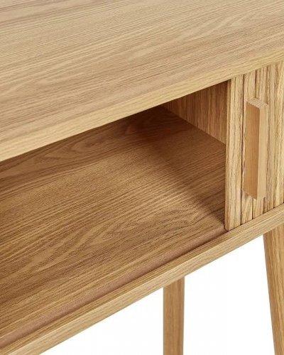 Beliani Consola Madera Clara Selah