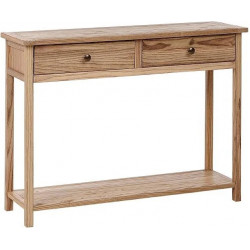 Beliani Consola Salton Madera Clara