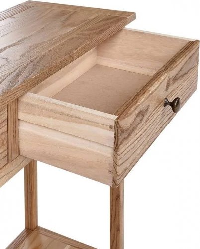 Beliani Consola Salton Madera Clara