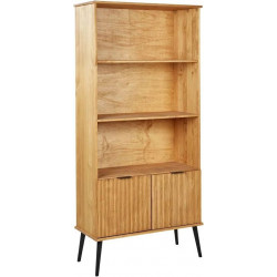 Beliani Estante/Librería Timmins Madera Clara