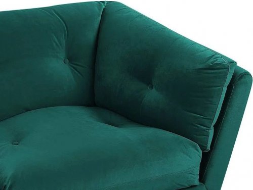 Beliani Sofá 3 plazas de Terciopelo Lenvik