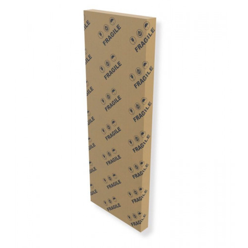 BELLOBATH - Mampara de ducha frontal panel fijo - Transparente - Perfilería Plata Brillo - Ancho adaptable 78-80 cm - Alto 195 cm