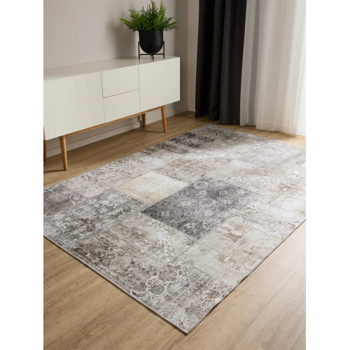 BENUTA - Alfombra lavable George gris 160x230 cm
