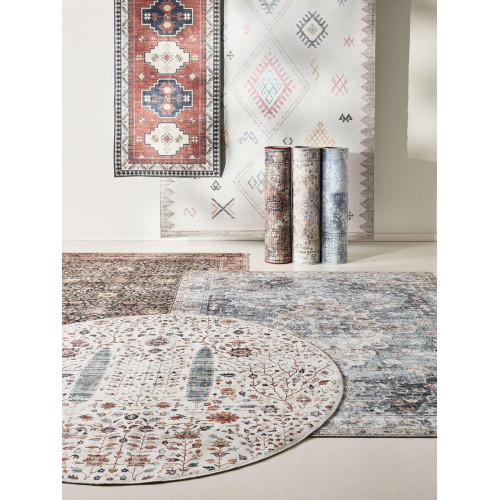 BENUTA - Alfombra lavable George gris 160x230 cm