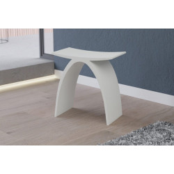 BERNSTEIN - Taburete de ducha Asiento de baño antideslizante, silla de baño mineral fundido impermeable - 43x23,5cm - PB4001