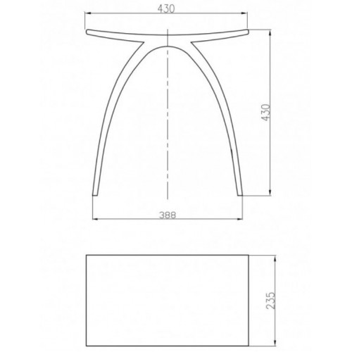 BERNSTEIN - Taburete de ducha Asiento de baño antideslizante, silla de baño mineral fundido impermeable - 43x23,5cm - PB4001