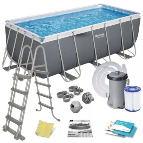Bestway Piscina Rectangular Power Steel 412x201x122 cm