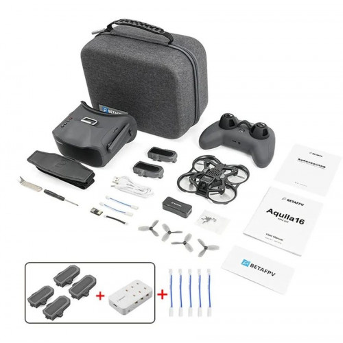 Betafpv Betafpv Aquila16 RTF 86mm 1S Whoop Dron FPV de Carreras ELRS 2.4G con Gafas FPV y Controlador de Radio para Principiant