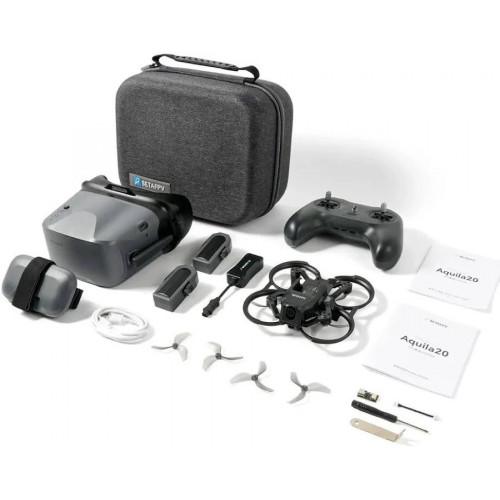 BETAFPV BETAFPV Aquila20 RTF 100mm 2S Drone de Carreras FPV Whoop ELRS 2.4G con Gafas FPV para