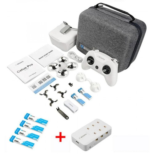 Betafpv Betafpv Cetus Pro FPV Kit 1S Whoop Indoor RC FPV Racing Drone RTF con transmisor de radio y gafas FPV para principiantes