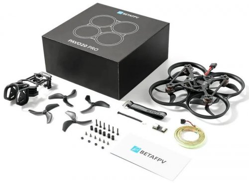 BETAFPV Drone de carreras FPV RC Whoop BETAFPV Pavo20 Pro 93.7mm 3S 2.2 pulgadas sin VTX sin soporte de cámara DJI O4 Pro Air Unit sistema digital