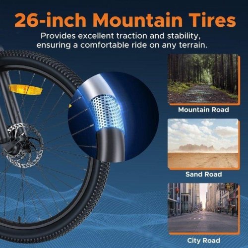 Bicicleta Eléctrica HillMiles MileTrail 1 250W 36V 13Ah 26