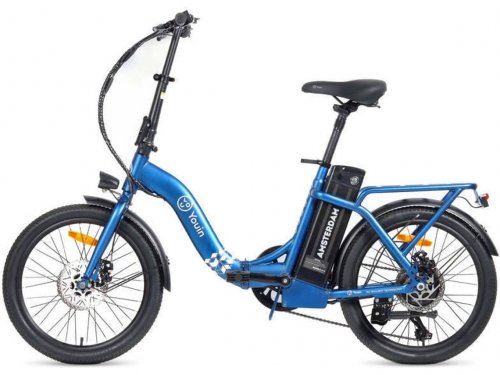 Bicicleta Eléctrica YOUIN  Amsterdam (Autonomía: 45 Km - Azul)