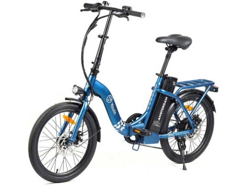 Bicicleta Eléctrica YOUIN  Amsterdam (Autonomía: 45 Km - Azul)