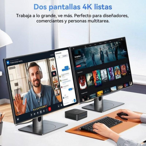 Blackview MP50 Mini PC AMD Ryzen 5 3500U 16GB DDR4 SSD 512GB Windows 11 Pro Plata