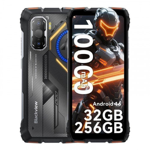 Blackview Rock 3 4G 8GB 256GB Naranja 6.78
