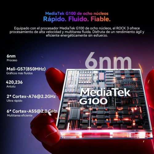 Blackview Rock 3 4G 8GB 256GB Naranja 6.78