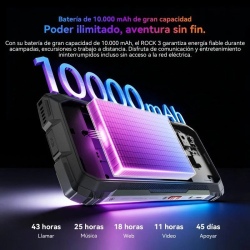 Blackview Rock 3 4G 8GB 256GB Naranja 6.78