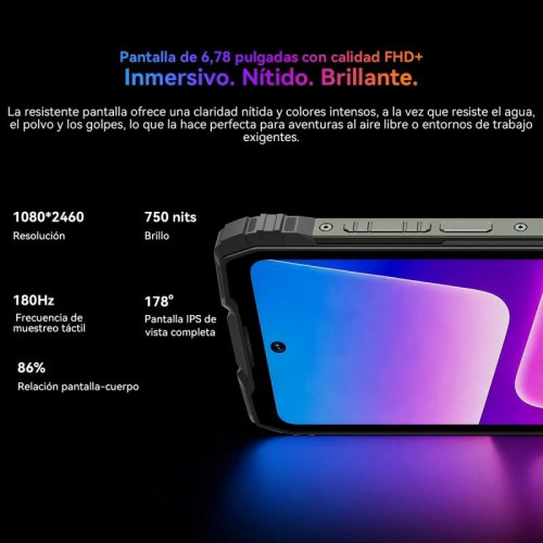 Blackview Rock 3 4G 8GB 256GB Naranja 6.78