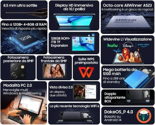 Blackview Tab 60 Pro 4G Lte 8GB/128GB Gris