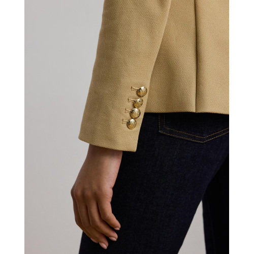 Blazer de mujer con logo de la marca Beige