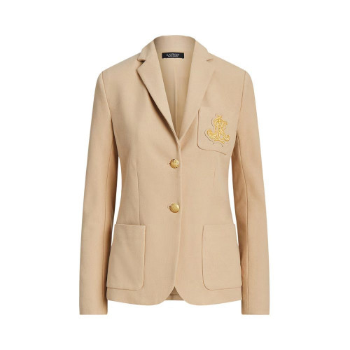 Blazer de mujer con logo de la marca Beige