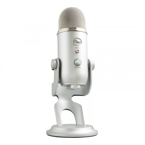 Blue Microphones Yeti Micrófono USB Plata para Grabación y Transmisión en PC
