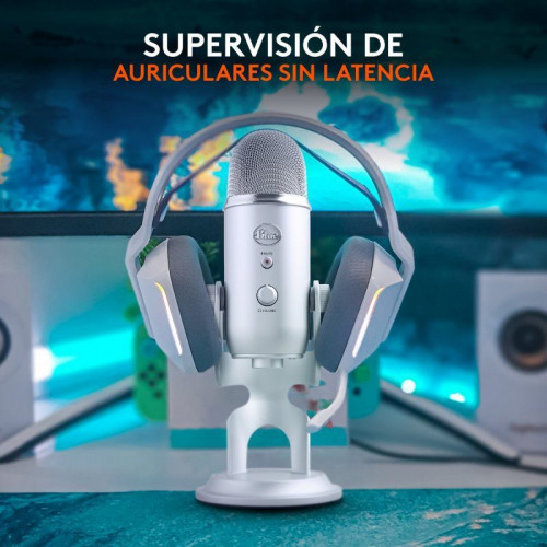Blue Microphones Yeti Micrófono USB Plata para Grabación y Transmisión en PC