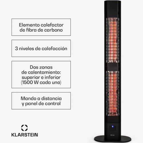 Blumfeldt DualisHeat 3000 calefactor radiante 3000W IP55 exterior control remoto