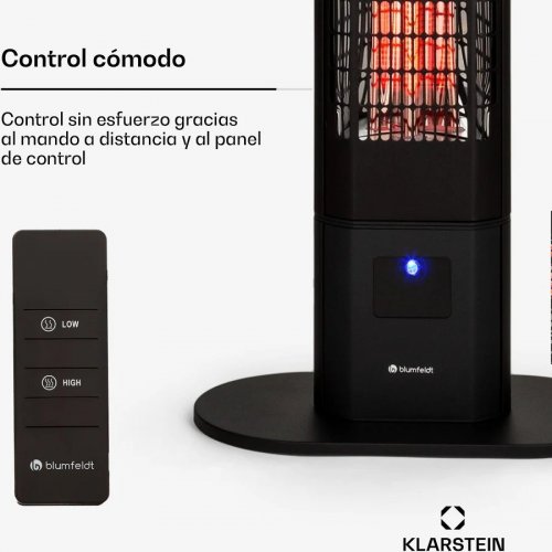 Blumfeldt DualisHeat 3000 calefactor radiante 3000W IP55 exterior control remoto