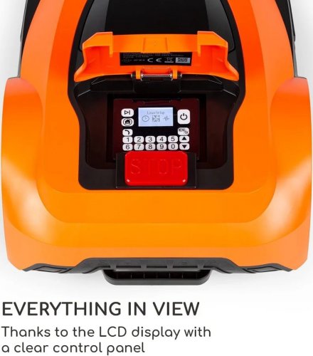 Blumfeldt Garden Hero Robot Cortacésped de 5,2 Ah Funcionamiento con batería Hasta 1200 m² Naranja