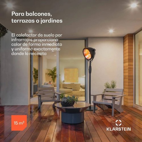 Blumfeldt Heatspot Calefactor para terraza 900/1500/200 W IR ComfortHeat