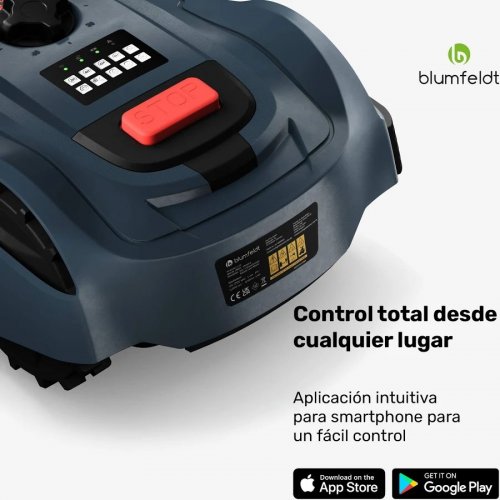 Blumfeldt Robot cortacésped GrassConnect Mantenimiento del Césped hasta 1.000 m²