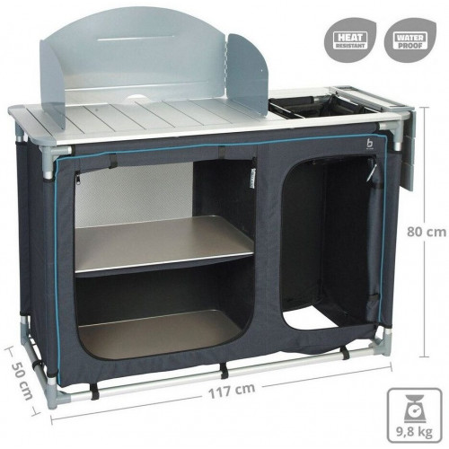 Bo-Camp Cooking Island Deluxe including Sink