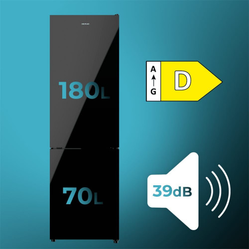 Bolero CoolMarket Combi 250 Black Glass D